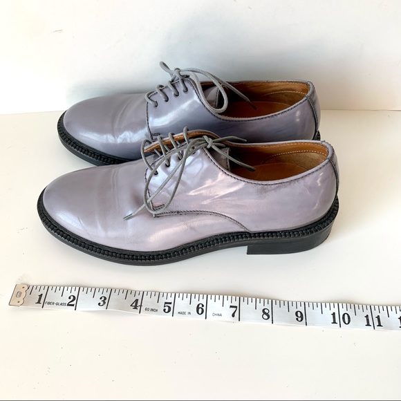 ADOLFO CARLI Italian Leather Gray Oxfords—SZ. 6 - Picture 4 of 16